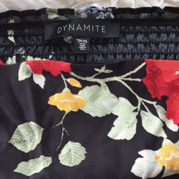 Black Floral Dress - Picture 3 of 5